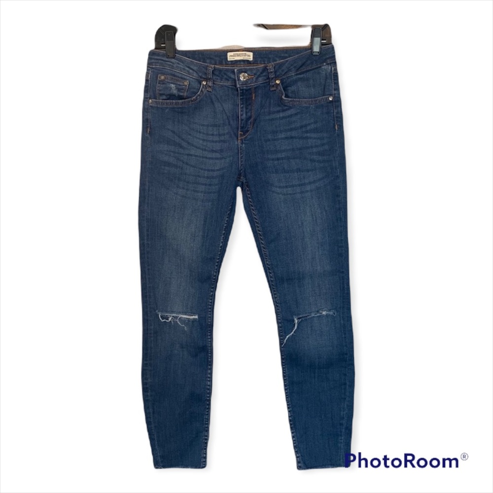 Zara Woman Premium Denim MidRise Skinny Jeans